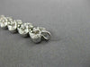 ANTIQUE WIDE 1.21CT DIAMOND 14KT WHITE GOLD HEART ETOILE TENNIS BRACELET #2500