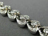 ANTIQUE WIDE 1.21CT DIAMOND 14KT WHITE GOLD HEART ETOILE TENNIS BRACELET #2500