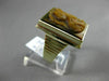ANTIQUE LARGE BROWN CARNELIAN 14KT YELLOW GOLD 3D RECTANGULAR ROMAN SOLDIER RING