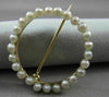 ANTIQUE 14KT YELLOW GOLD & NATURAL AAA SOUTH SEA PEARL CIRCLE OF LIFE PIN #22742