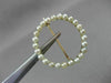 ANTIQUE 14KT YELLOW GOLD & NATURAL AAA SOUTH SEA PEARL CIRCLE OF LIFE PIN #22742