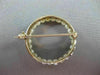 ANTIQUE 14KT YELLOW GOLD & NATURAL AAA SOUTH SEA PEARL CIRCLE OF LIFE PIN #22742