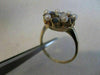 ANTIQUE 1.50CT OLD MINE DIAMOND AAA SAPPHIRE & PEARL 14K YELLOW GOLD 3D RING 815