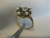 ANTIQUE 1.50CT OLD MINE DIAMOND AAA SAPPHIRE & PEARL 14K YELLOW GOLD 3D RING 815