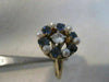 ANTIQUE 1.50CT OLD MINE DIAMOND AAA SAPPHIRE & PEARL 14K YELLOW GOLD 3D RING 815