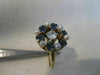 ANTIQUE 1.50CT OLD MINE DIAMOND AAA SAPPHIRE & PEARL 14K YELLOW GOLD 3D RING 815