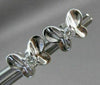 ANTIQUE .14CT DIAMOND BUTTERFLY 14KT WHITE GOLD EARRINGS SIMPLY AMAZING!! #21312
