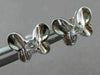 ANTIQUE .14CT DIAMOND BUTTERFLY 14KT WHITE GOLD EARRINGS SIMPLY AMAZING!! #21312