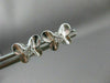 ANTIQUE .14CT DIAMOND BUTTERFLY 14KT WHITE GOLD EARRINGS SIMPLY AMAZING!! #21312