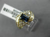 WIDE 1.67CT ROUND & BAGUETTE DIAMOND & SAPPHIRE 14KT YELLOW GOLD ENGAGEMENT RING