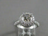 ESTATE 1.20CTW DIAMOND PAVE 14K W GOLD ENGAGEMENT RING SEMI MOUNT SETTING #20096