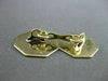 ANTIQUE LARGE 14K YELLOW GOLD OCTAGON HANDCRAFTED DOUBLE SIDED CUFF LINKS #21213