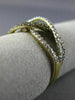 0.59CT WHITE & CHOCOLATE FANCY DIAMOND 14KT YELLOW & BLACK GOLD CRISS CROSS RING