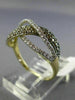 0.59CT WHITE & CHOCOLATE FANCY DIAMOND 14KT YELLOW & BLACK GOLD CRISS CROSS RING