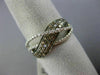 0.59CT WHITE & CHOCOLATE FANCY DIAMOND 14KT YELLOW & BLACK GOLD CRISS CROSS RING