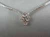 ANTIQUE 1.10CT 18K DIAMOND FLOWER DIAMOND BY THE YARD WHITE GOLD NECKLACE F VVS