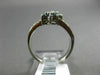 ESTATE WIDE .60CT WHITE & BLUE DIAMOND 14KT WHITE GOLD 3D DOUBLE FLOWER FUN RING