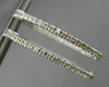 ESTATE .72CT DIAMOND 14K WHITE GOLD OVAL DOUBLE SIDED FILIGREE HOOP EARRINGS