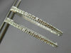 ESTATE .72CT DIAMOND 14K WHITE GOLD OVAL DOUBLE SIDED FILIGREE HOOP EARRINGS