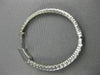 ESTATE .72CT DIAMOND 14K WHITE GOLD OVAL DOUBLE SIDED FILIGREE HOOP EARRINGS