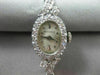 ANTIQUE 1.76CT OLD MINE DIAMOND 14K WHITE GOLD OVAL MICHAELS WATCH PRETTY #20475