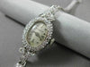 ANTIQUE 1.76CT OLD MINE DIAMOND 14K WHITE GOLD OVAL MICHAELS WATCH PRETTY #20475