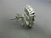 LARGE 2.40CT ROUND BAGUETTE & PRINCESS DIAMOND 18KT WHITE GOLD 3D STUD EARRINGS