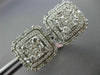 LARGE 2.40CT ROUND BAGUETTE & PRINCESS DIAMOND 18KT WHITE GOLD 3D STUD EARRINGS