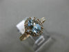 1.12CT DIAMOND & AAA AQUAMARINE 14KT ROSE GOLD OVAL HALO CLASSIC ENGAGEMENT RING