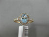 1.12CT DIAMOND & AAA AQUAMARINE 14KT ROSE GOLD OVAL HALO CLASSIC ENGAGEMENT RING