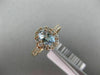 1.12CT DIAMOND & AAA AQUAMARINE 14KT ROSE GOLD OVAL HALO CLASSIC ENGAGEMENT RING