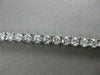 ANTIQUE 3.40CT DIAMOND 14K WHITE GOLD MODERN RECTANGLE BRACELET 7" F/G VVS #1495