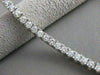 ANTIQUE 3.40CT DIAMOND 14K WHITE GOLD MODERN RECTANGLE BRACELET 7" F/G VVS #1495