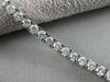 ANTIQUE 3.40CT DIAMOND 14K WHITE GOLD MODERN RECTANGLE BRACELET 7" F/G VVS #1495