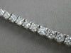 ANTIQUE 3.40CT DIAMOND 14K WHITE GOLD MODERN RECTANGLE BRACELET 7" F/G VVS #1495
