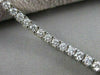 ANTIQUE 3.40CT DIAMOND 14K WHITE GOLD MODERN RECTANGLE BRACELET 7" F/G VVS #1495
