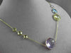 ANTIQUE EXTRA LONG 55.0C MULTI FACET & GEM BY THE YARD 14KT YELLOW GOLD NECKLACE