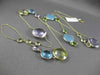 ANTIQUE EXTRA LONG 55.0C MULTI FACET & GEM BY THE YARD 14KT YELLOW GOLD NECKLACE