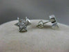 ANTIQUE .50CTW DIAMOND STAR CLUSTER 14K WHITE GOLD POST EARRINGS FG VVS/VS #5272