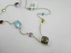 ANTIQUE 43CTW MULTI COLOR / MULTI SHAPE 14KT W NECKLACE