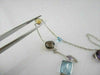 ANTIQUE 43CTW MULTI COLOR / MULTI SHAPE 14KT W NECKLACE