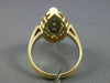 ANTIQUE .10CT DIAMOND 14KT WHITE & YELLOW GOLD 3 STONE ETOILE FLORAL RING #21030