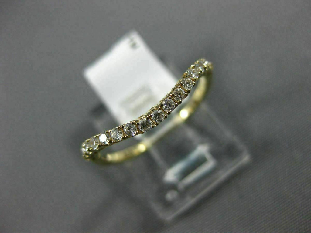 ESTATE .20CT DIAMOND 14KT YELLOW GOLD 3D FLEXIBLE SEMI ETERNITY ANNIVERSARY RING