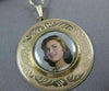 ANTIQUE LARGE 14KT YELLOW GOLD VICTORIAN FILIGREE PENDANT WITH PICTURE #22516