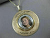 ANTIQUE LARGE 14KT YELLOW GOLD VICTORIAN FILIGREE PENDANT WITH PICTURE #22516