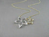 ANTIQUE LARGE TWO TONE 18KT FLOWER DIAMOND NECKLACE BEAUTIFUL ONE OF A KIND!!!