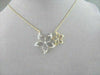 ANTIQUE LARGE TWO TONE 18KT FLOWER DIAMOND NECKLACE BEAUTIFUL ONE OF A KIND!!!