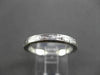 ANTIQUE 14KT WHITE GOLD 3D FLORAL FILIGREE WEDDING ANNIVERSARY RING 2mm #18938