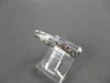 ANTIQUE 14KT WHITE GOLD 3D FLORAL FILIGREE WEDDING ANNIVERSARY RING 2mm #18938
