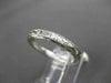 ANTIQUE 14KT WHITE GOLD 3D FLORAL FILIGREE WEDDING ANNIVERSARY RING 2mm #18938